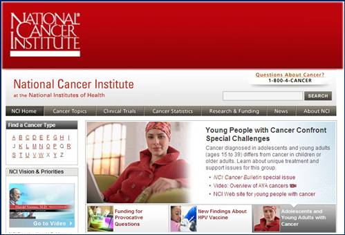  http://www.cancer.gov: National Cancer Institute  